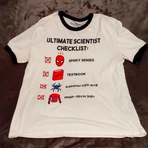 Marvel Spider-Man men's ringer tshirt